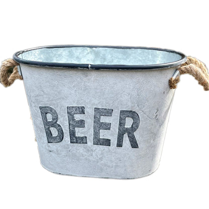 Galvanised Beer Bucket