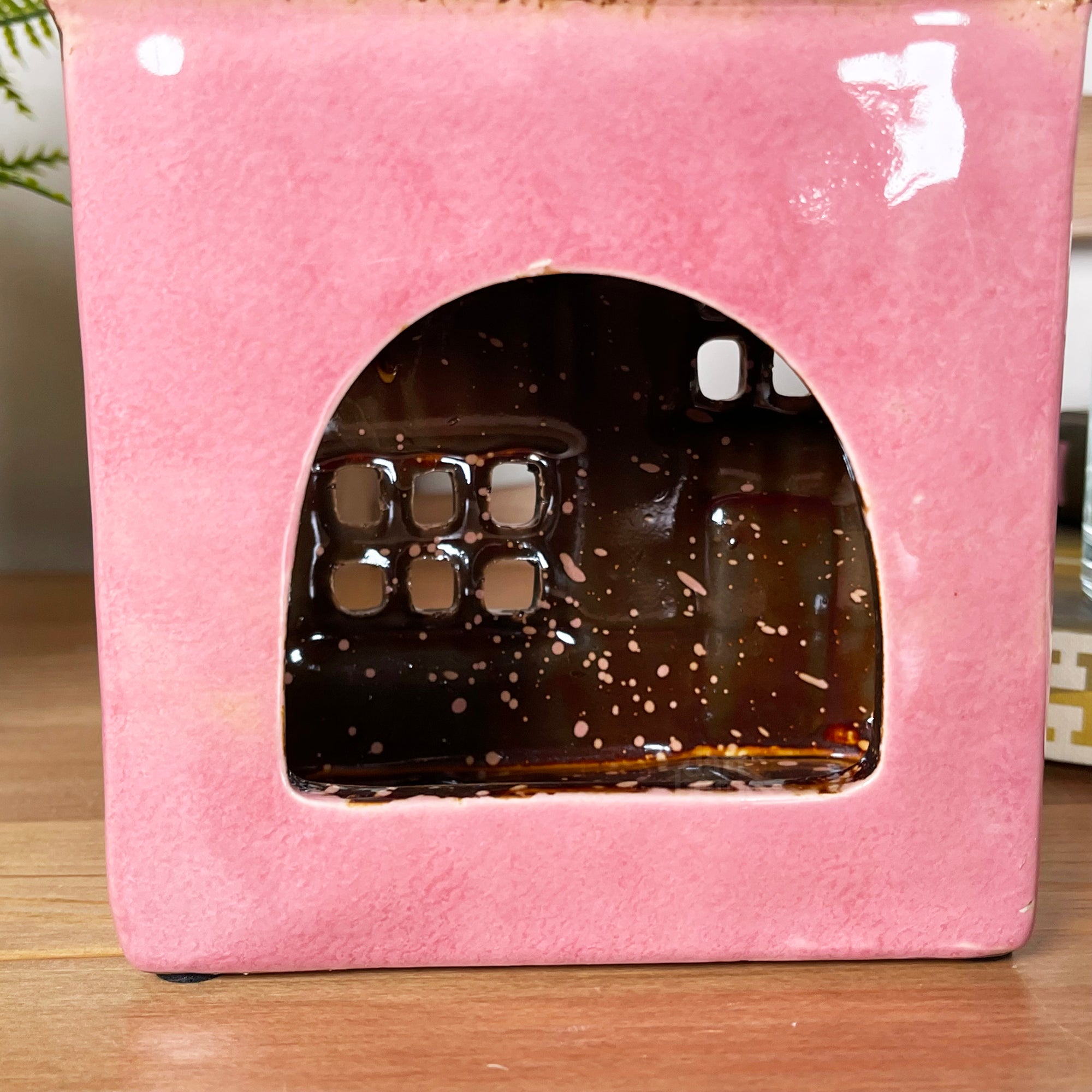 Keramische rosa moderne Hauskerzenlaterne