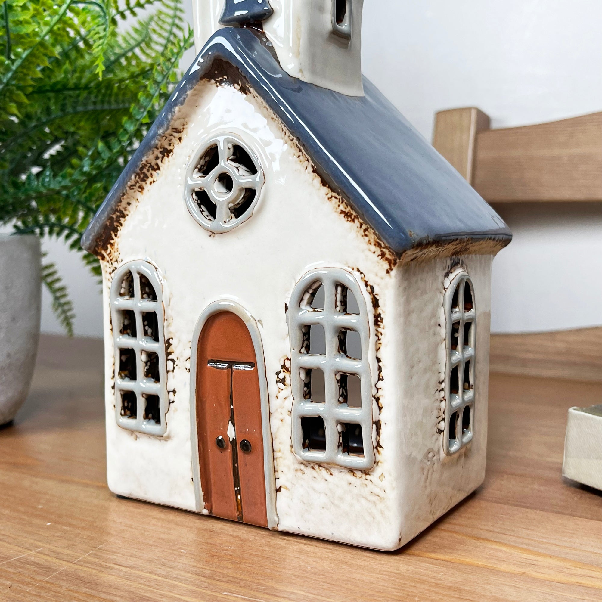 English Church Tea Light Holder