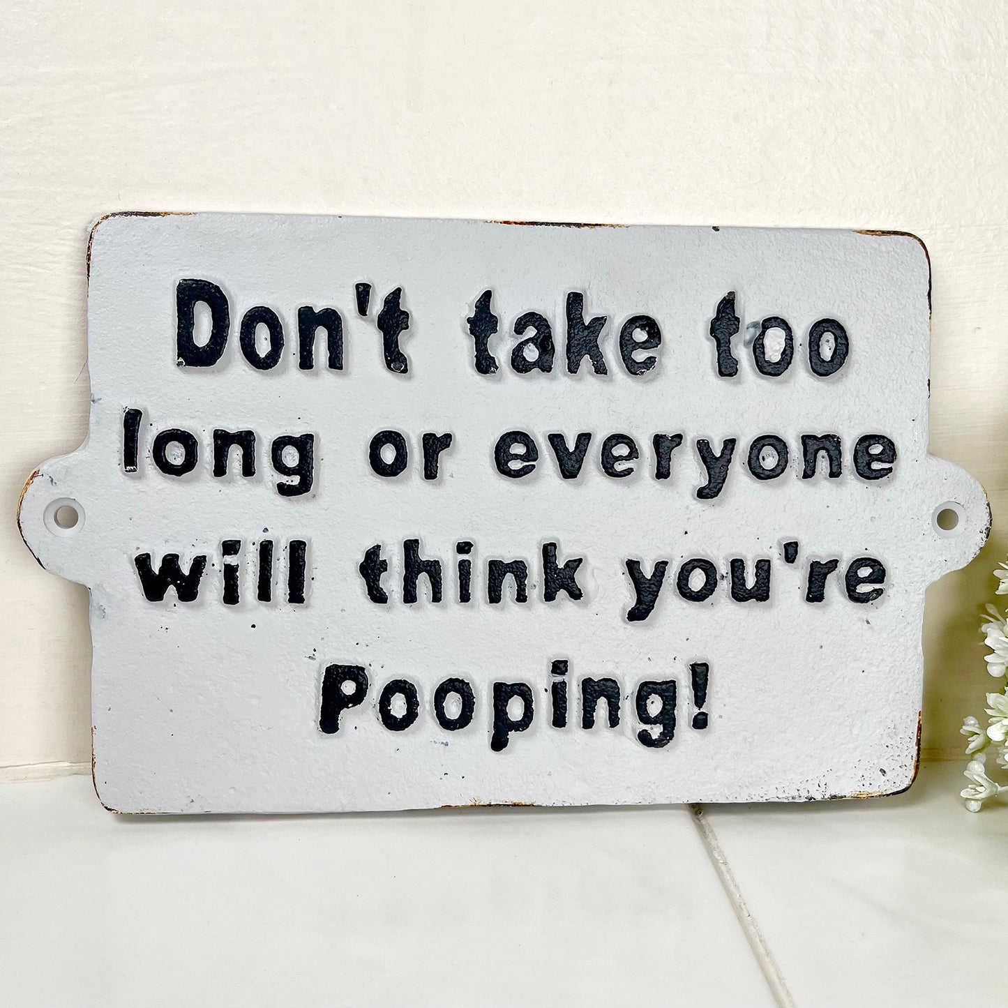 Bathroom Pooping Sign
