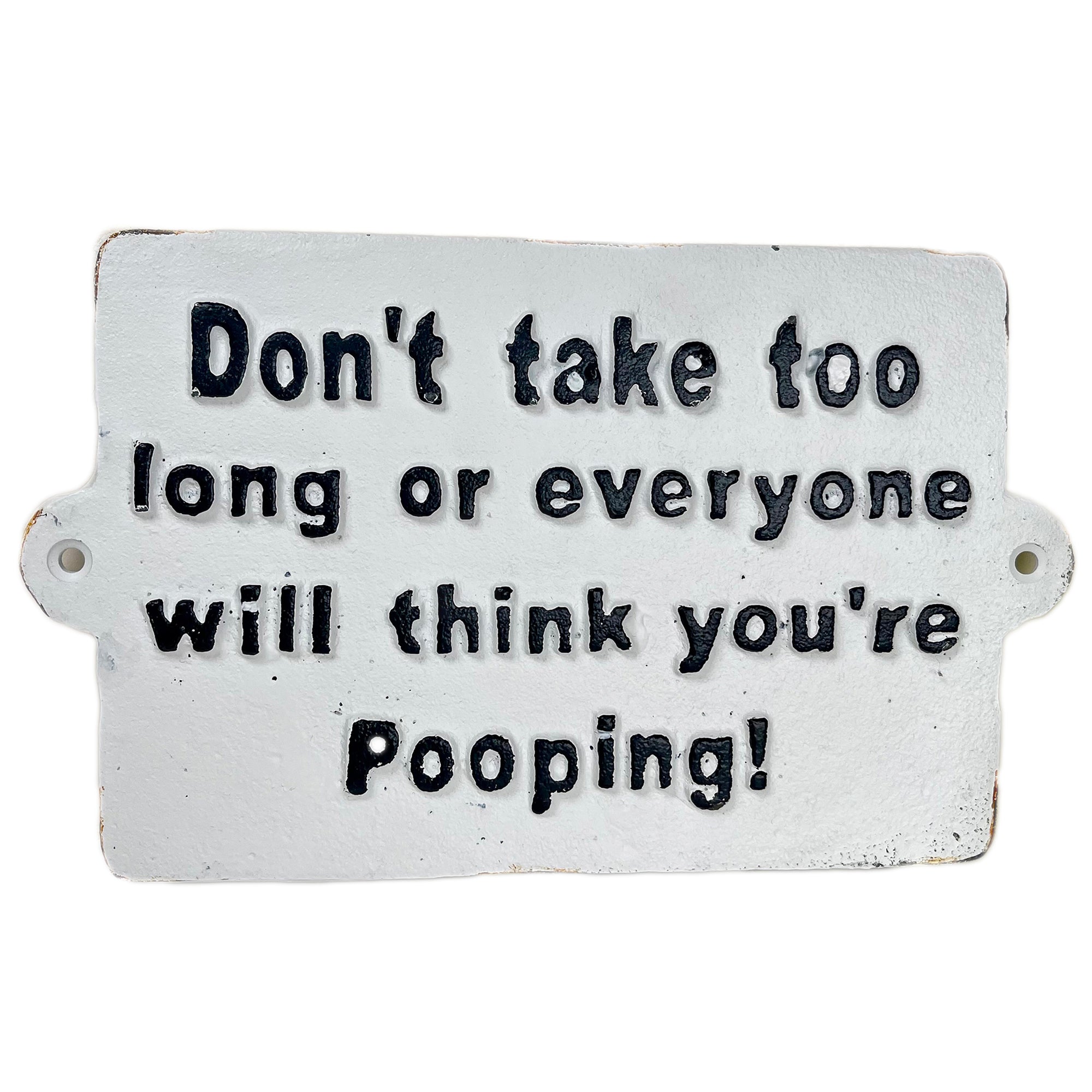 Bathroom Pooping Sign