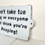 Bathroom Pooping Sign