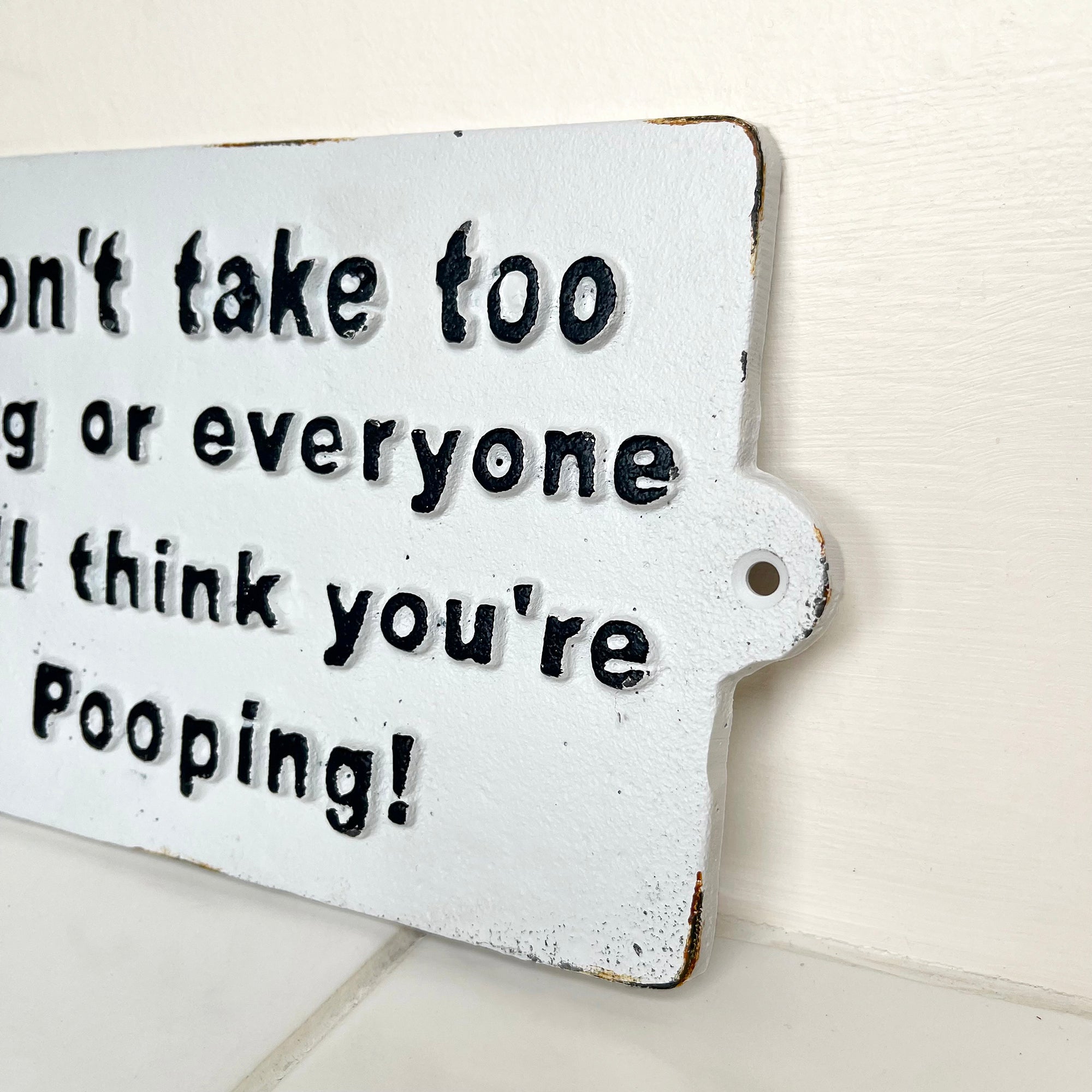 Bathroom Pooping Sign
