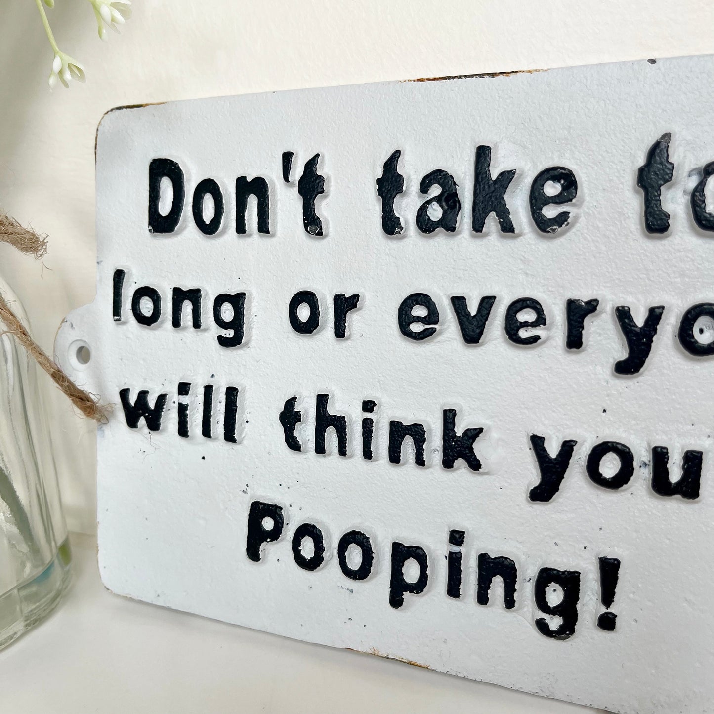 Bathroom Pooping Sign