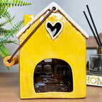 Ceramic Yellow House Hanging Lantern