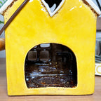 Ceramic Yellow House Hanging Lantern