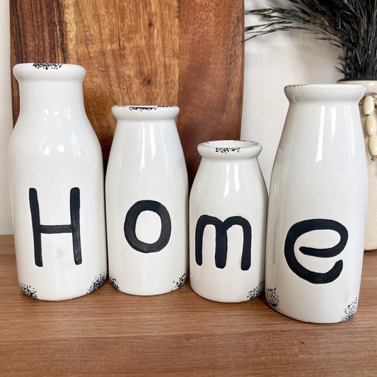 Home Bottle Bud Vase 4er-Set