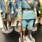 Set Of 4 Military Dog Sculptures