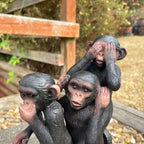 Three Wise Monkeys On Scooter Ornament