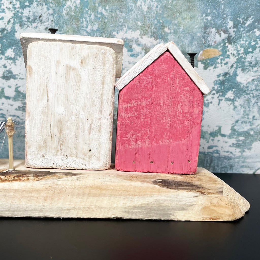 Rustic Wooden Harbour Cottages Ornament