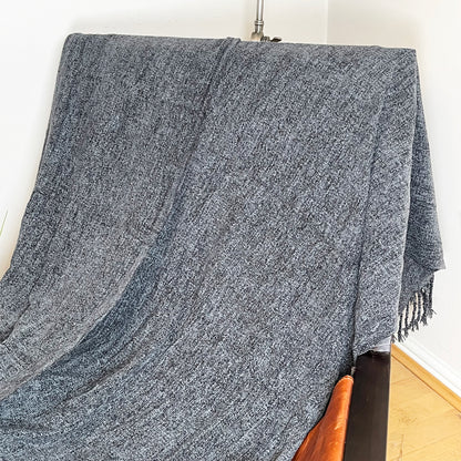 Soft Plaid Navy Throw 127cm x 152cm