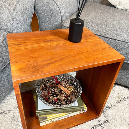 Indian Mango Wood End Table