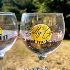 Set Of 2 Novelty Balloon Gin Glasses
