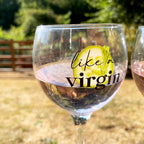 Set Of 2 Novelty Balloon Gin Glasses