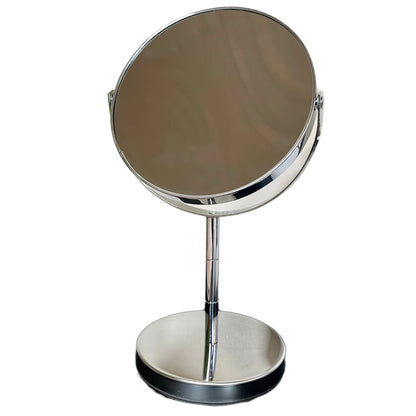 2x Magnifying Chrome Pedestal Mirror