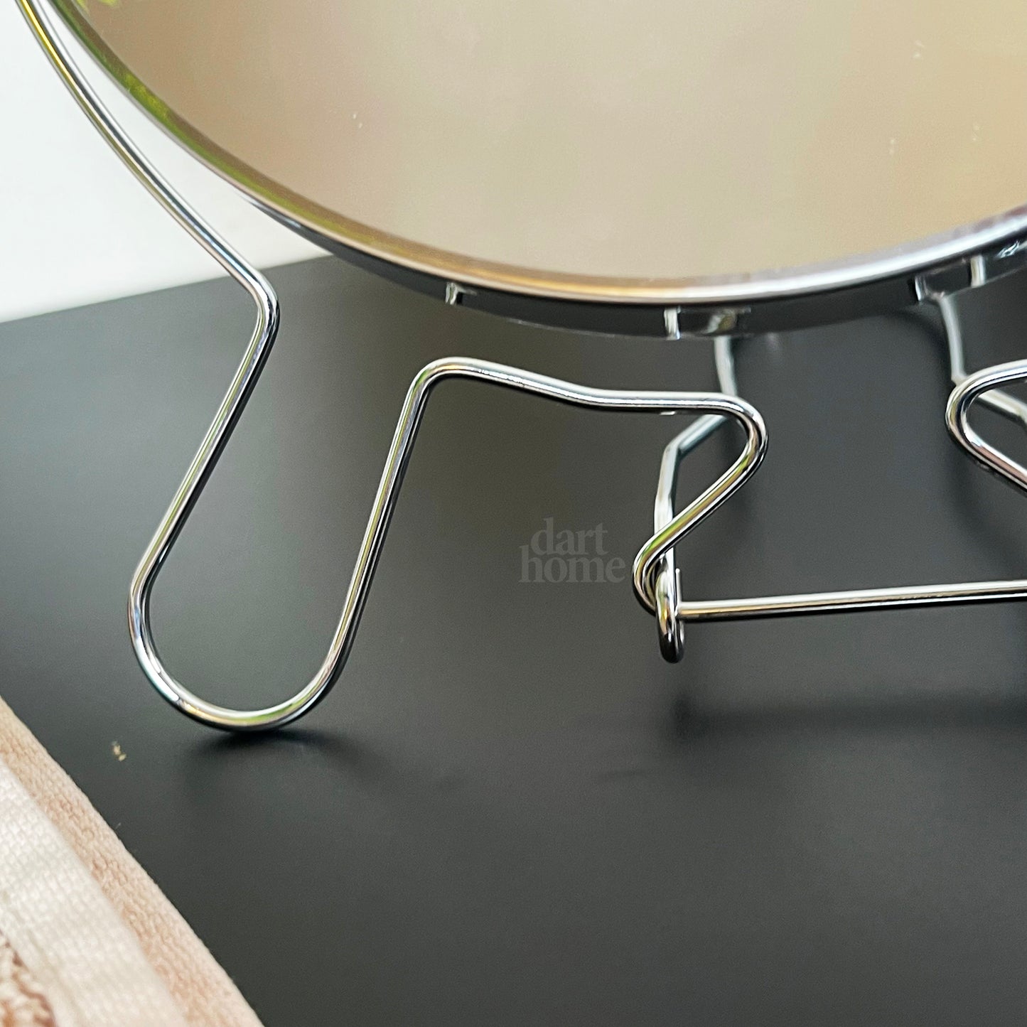 2x Magnifying Chrome Travel Mirror