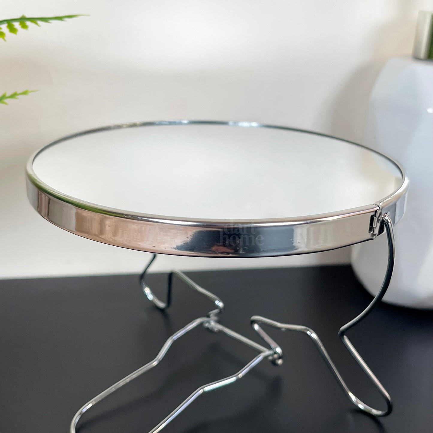 2x Magnifying Chrome Travel Mirror