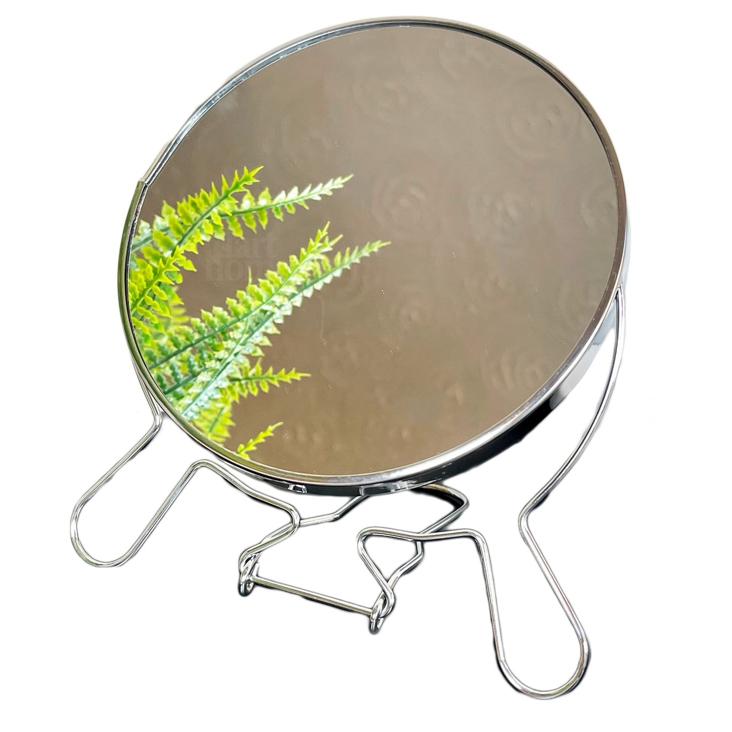 2x Magnifying Chrome Travel Mirror