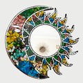 Sun & Moon Mosaic Mirror