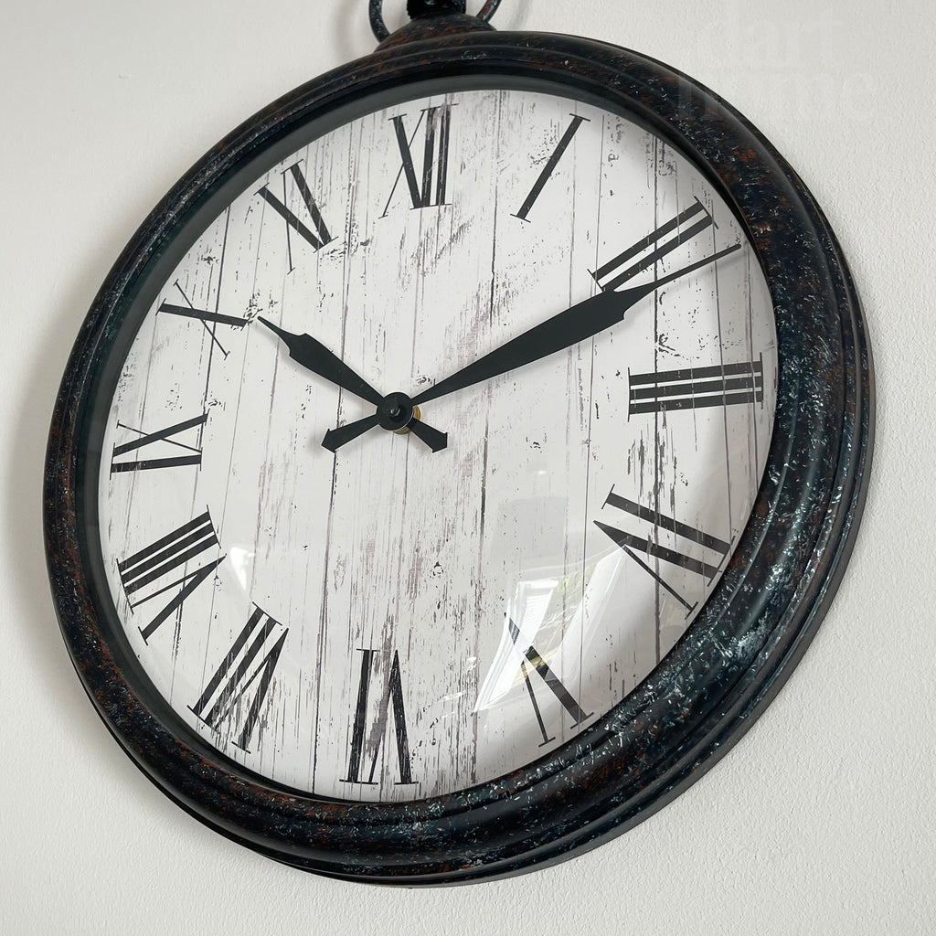 Rustic Pocket Watch Wall Clock