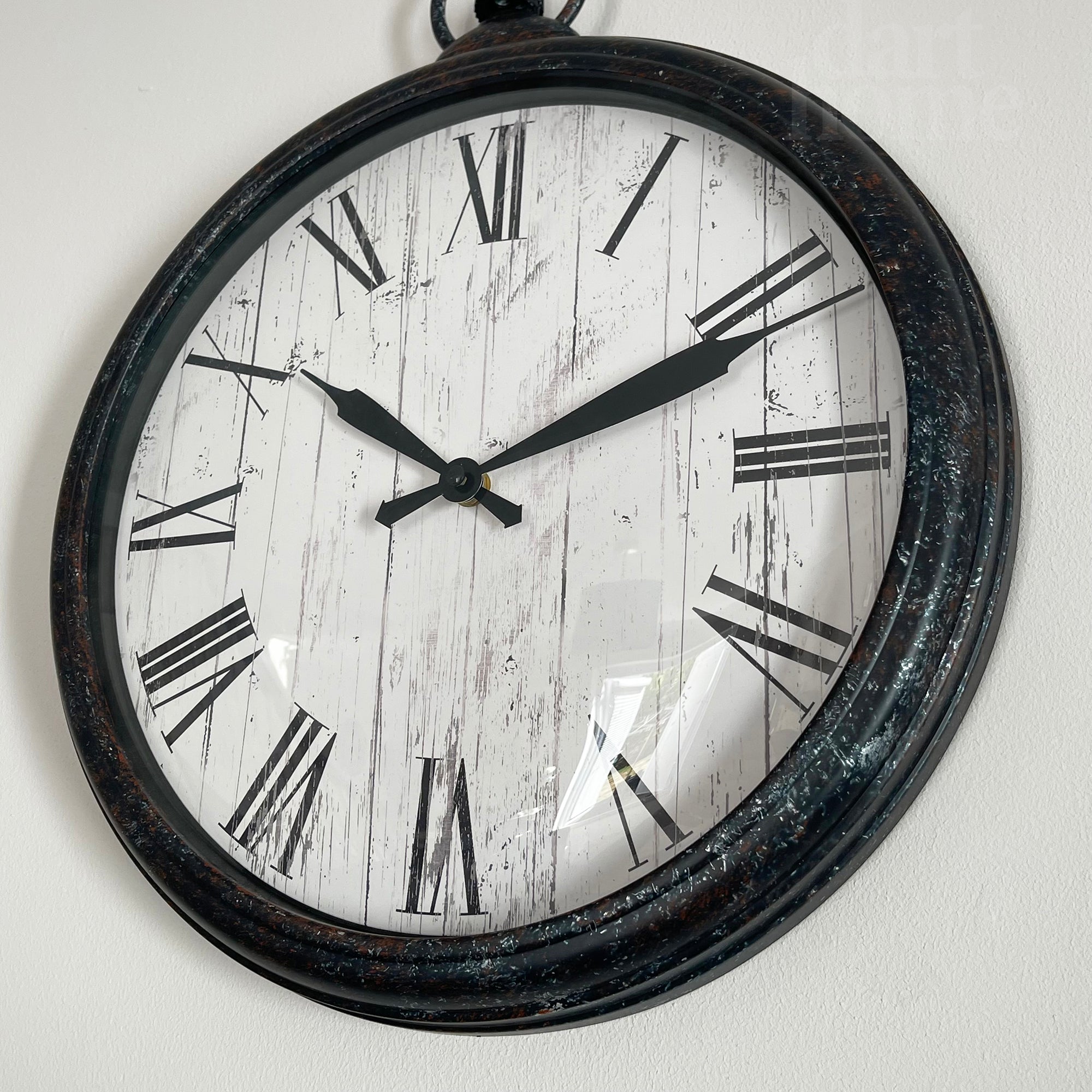 Rustic Pocket Watch Wall Clock