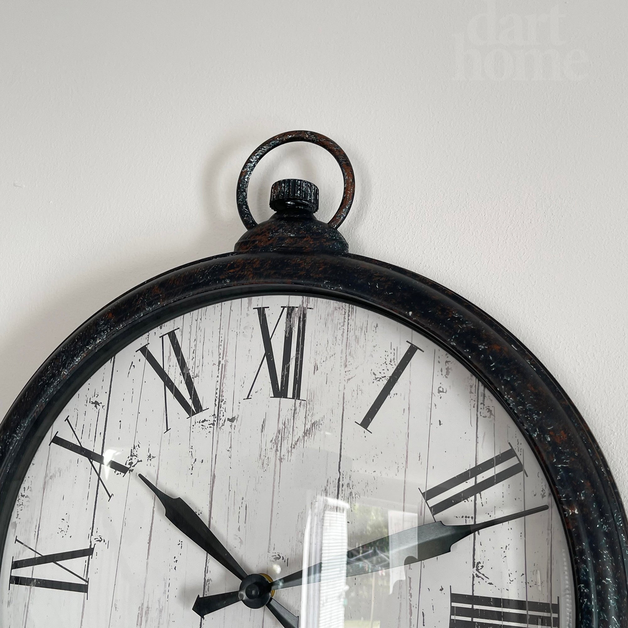 Rustic Pocket Watch Wall Clock