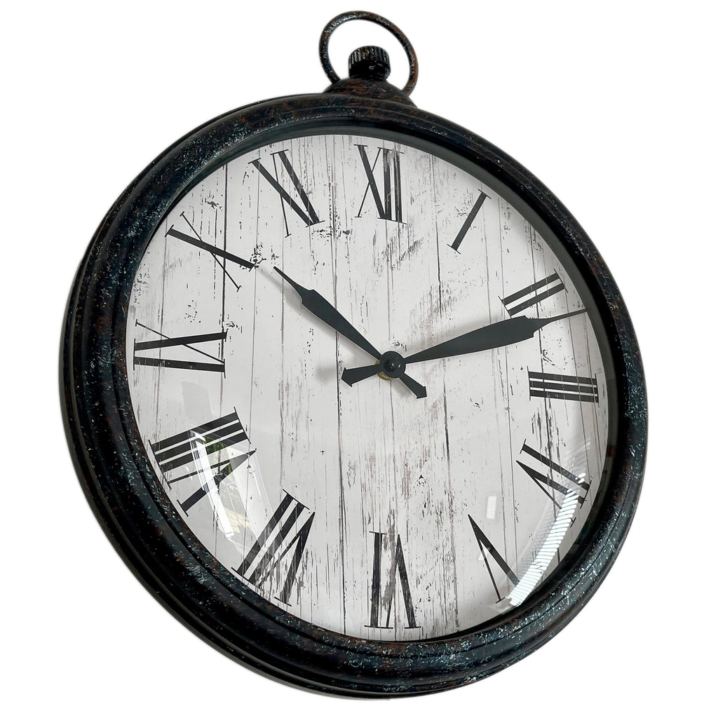 Rustic Pocket Watch Wall Clock