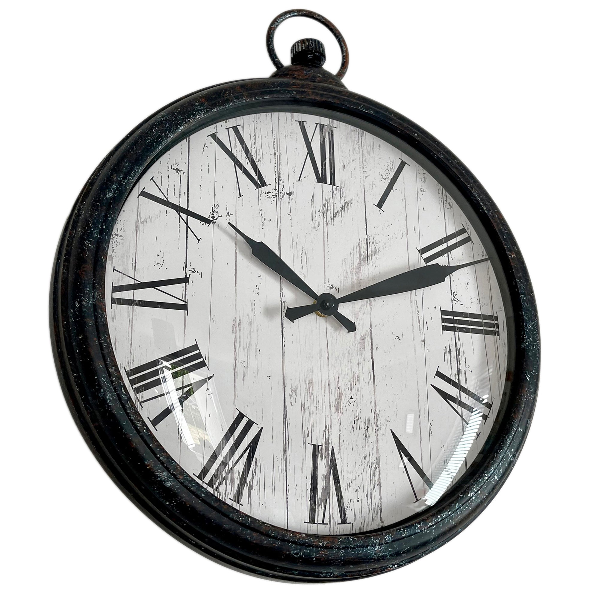 Rustic Pocket Watch Wall Clock