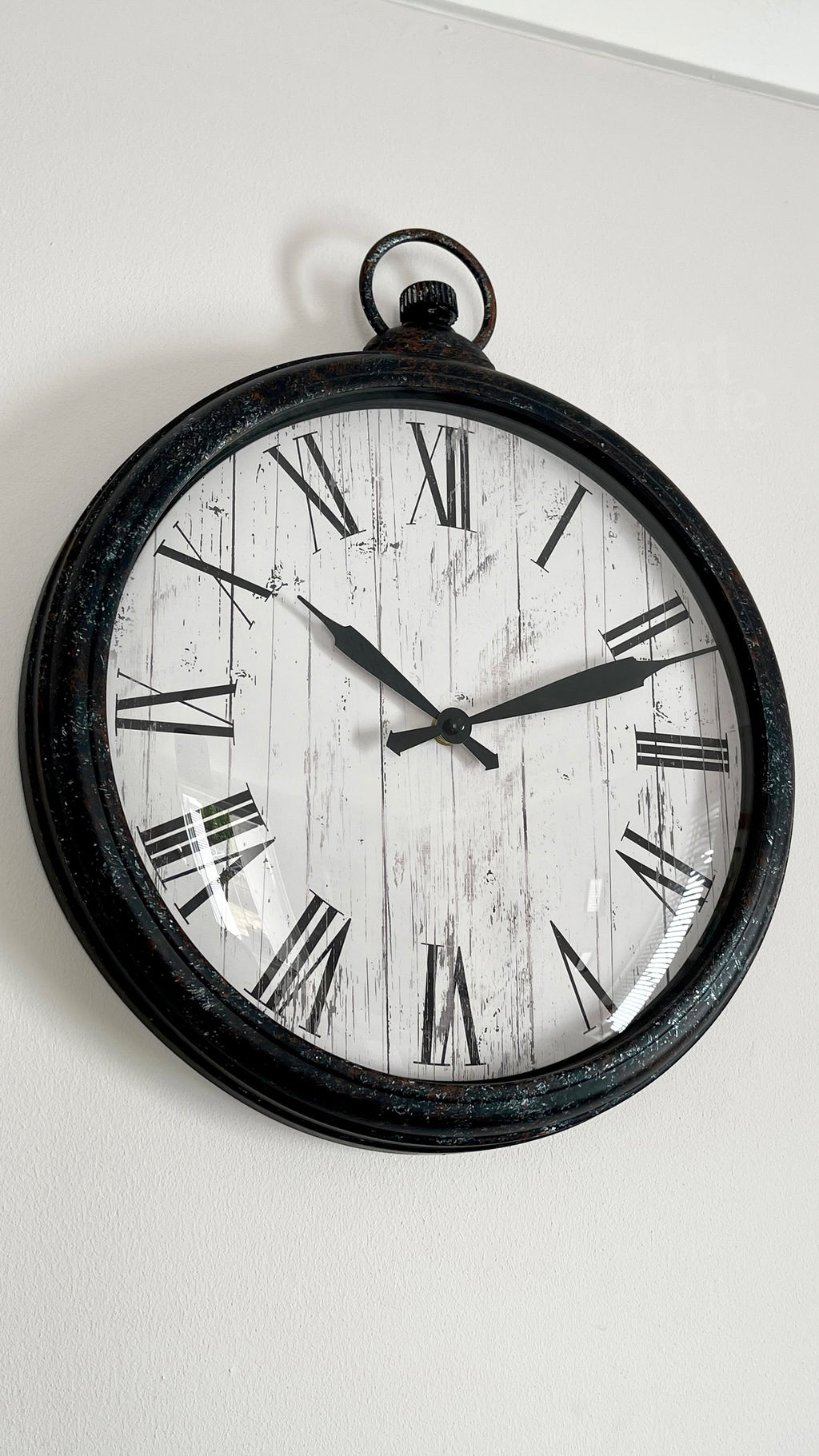 Rustic Pocket Watch Wall Clock