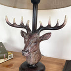Stags Head Table Lamp