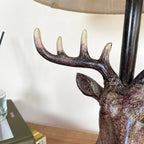 Stags Head Table Lamp