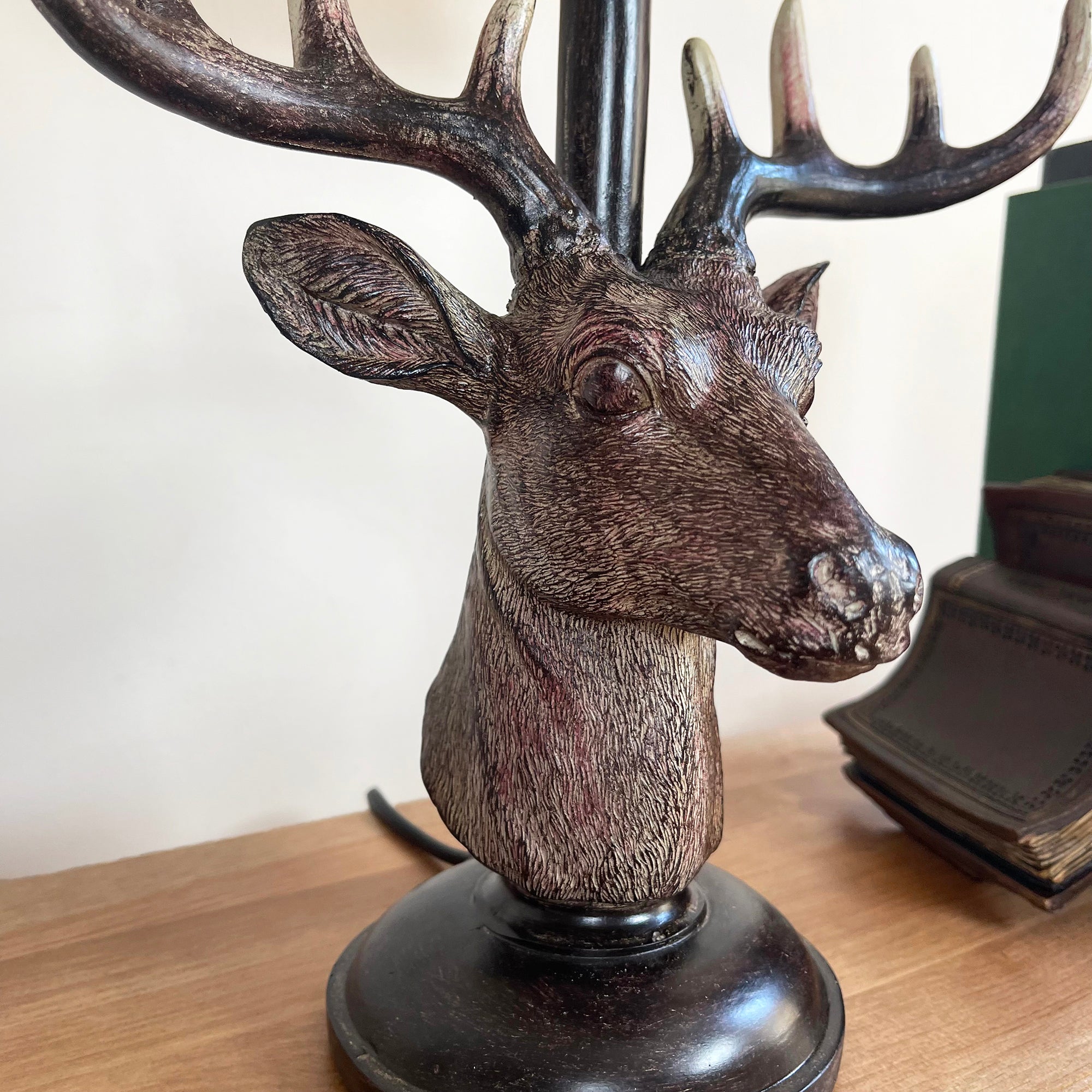Stags Head Table Lamp