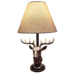Stags Head Table Lamp