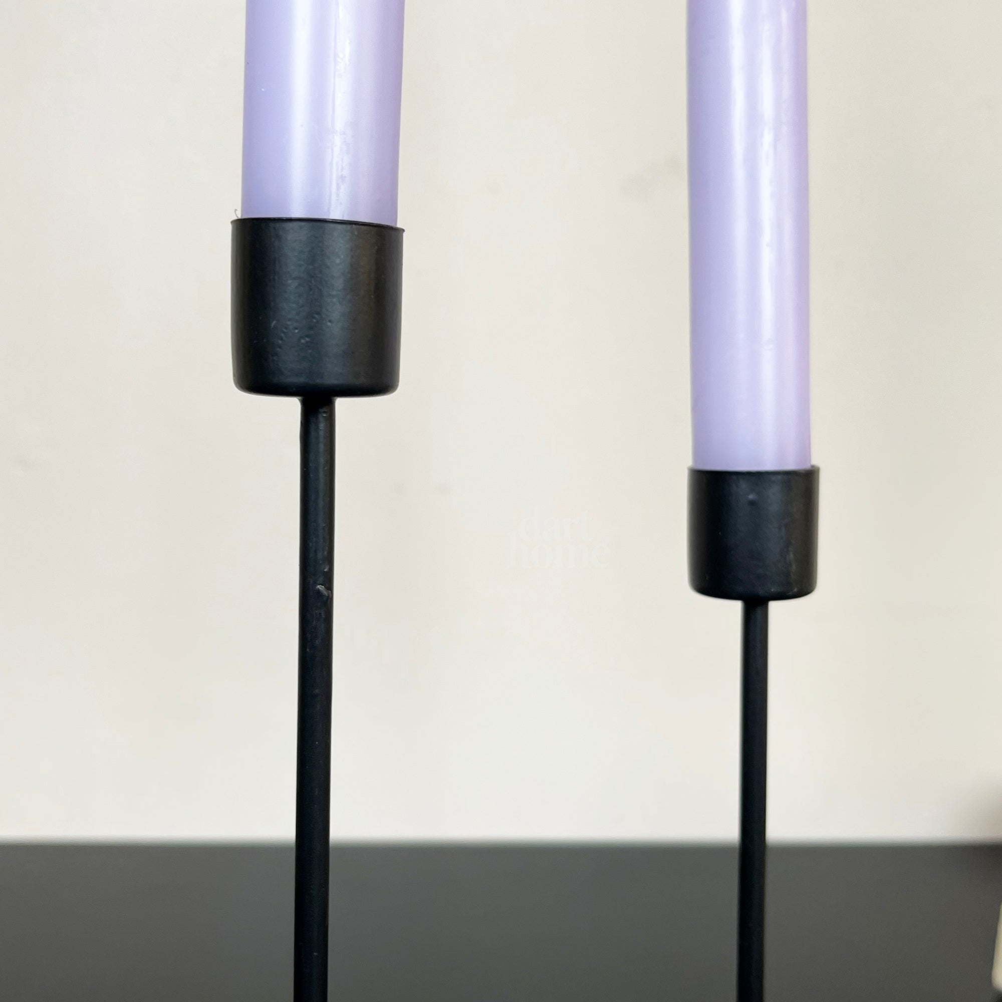 Black Spiral Double Candlestick Holder