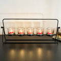 Black Multi Hurricane Candle Holder Set
