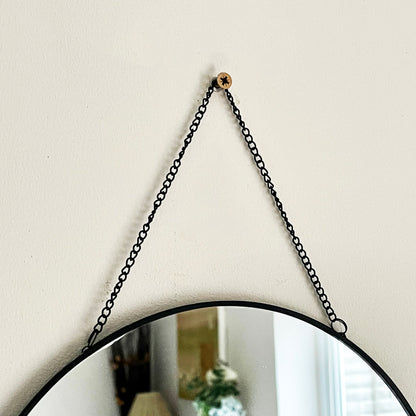 Black Chain Hanging Mirror