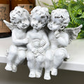 White Cherub Triplets Ornament
