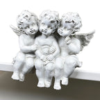 White Cherub Triplets Ornament