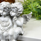 White Cherub Triplets Ornament