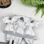 White Cherub Triplets Ornament