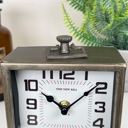 Antique Brass Square Carriage Clock