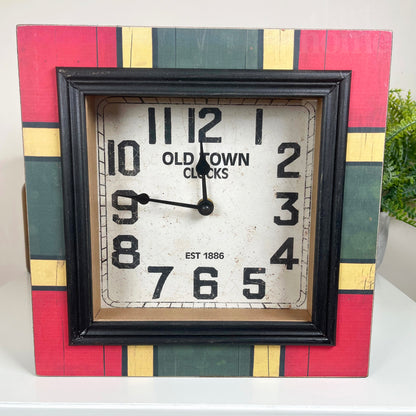 Square Retro Mantle Clock