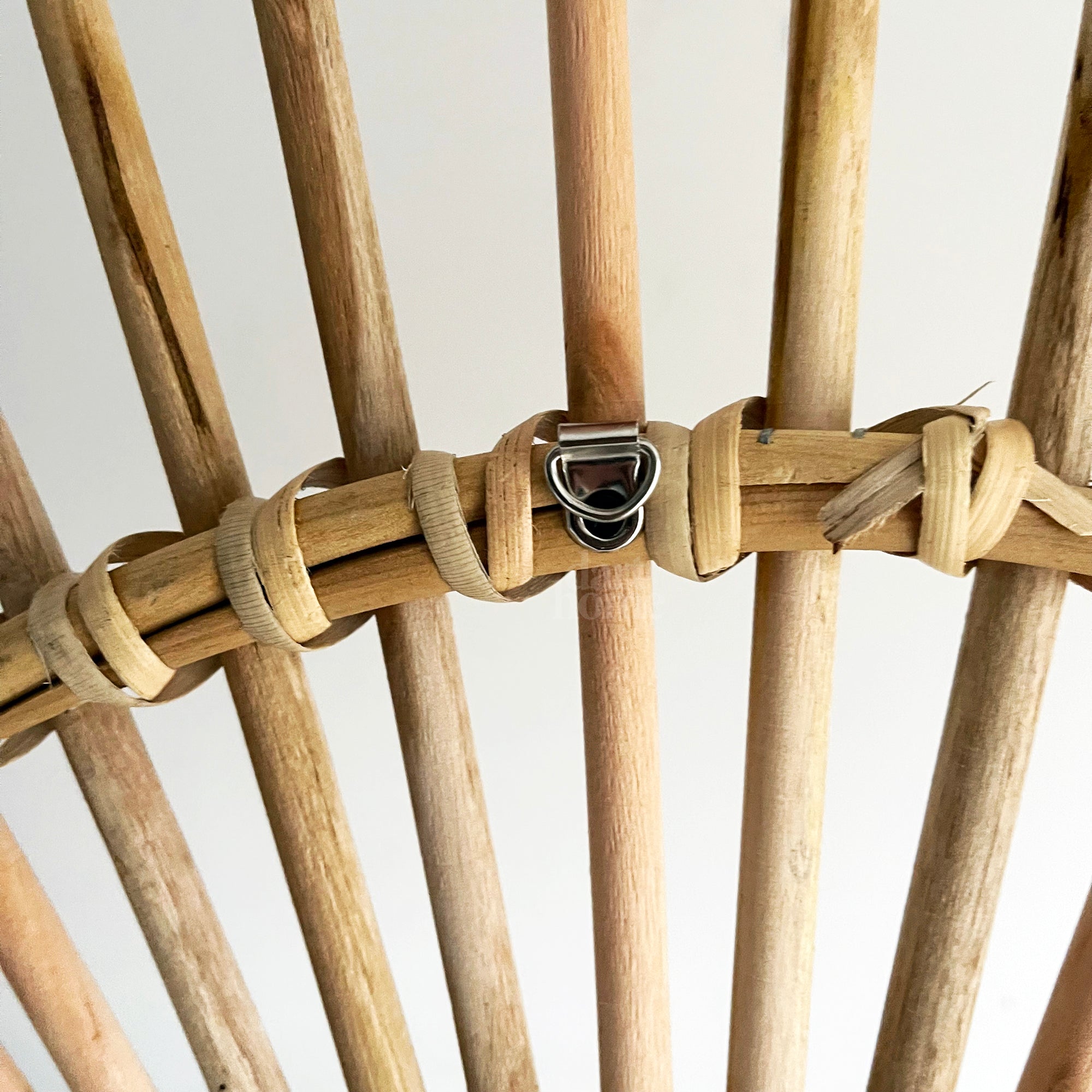 Natürlicher Rattanspiegel 80 cm