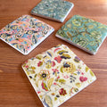 Set Of 4 Floral Ceramic Coasters