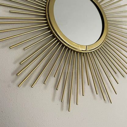 Small Gold Sunburst Mirror