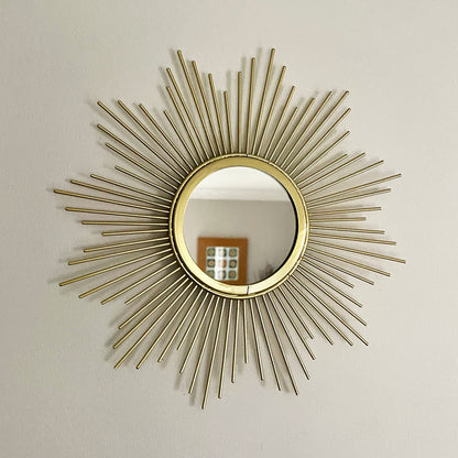 Small Gold Sunburst Mirror