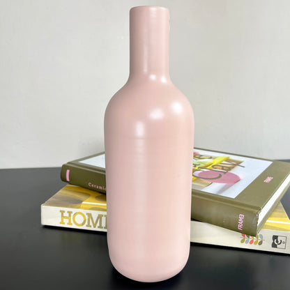 Nordic Blush Pink Bottle Vase