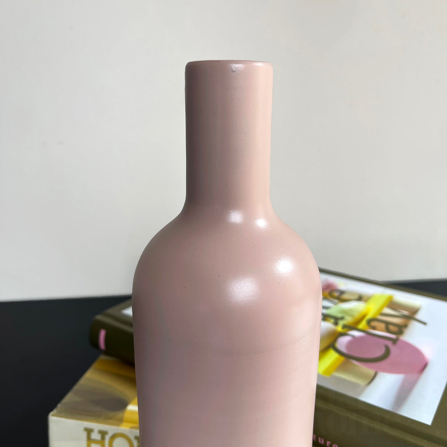 Nordic Blush Pink Bottle Vase