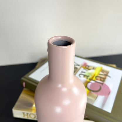 Nordic Blush Pink Bottle Vase