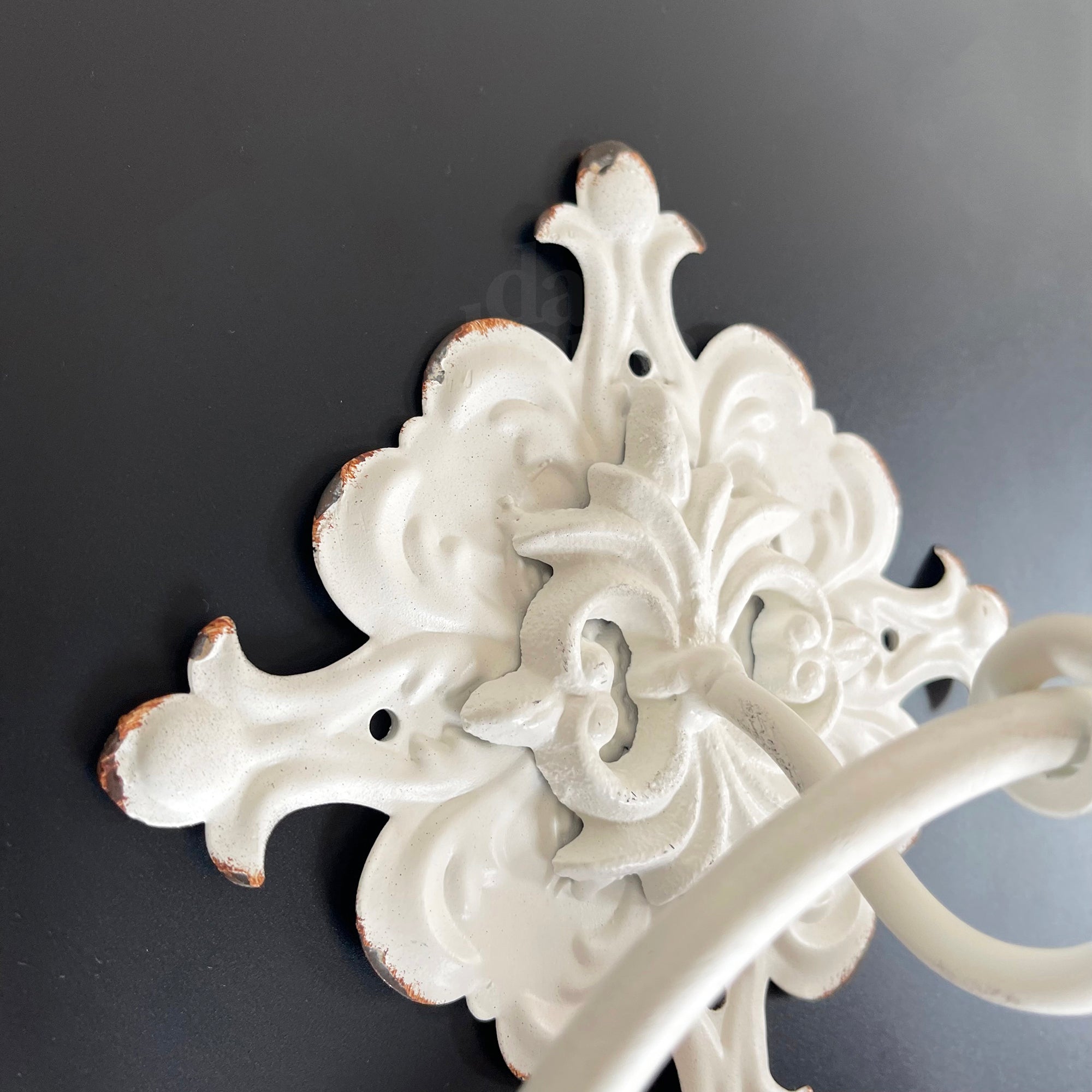 Quadratischer Handtuchring im Shabby-Chic-Stil